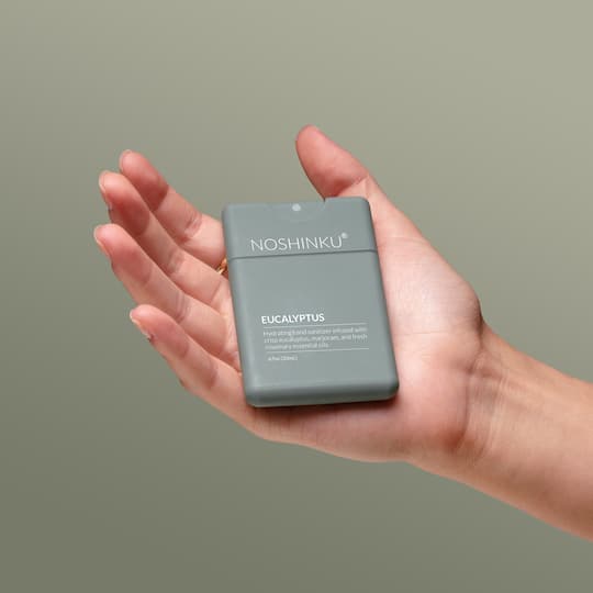 Noshinku Refillable Eucalyptus Ultra-Hydrating Pocket Hand Sanitizer Spray